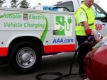 AAA's Mobile Electric Vehicle Charging truck