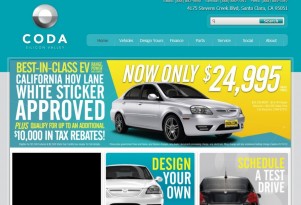 2012 Coda Sedan Electric Car Price Slashed to $25,000