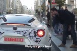 Alfa Romeo 4C on the streets of Madrid, Spain