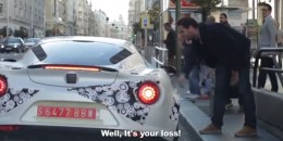 Alfa Romeo 4C on the streets of Madrid, Spain