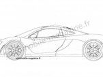 Alleged patent drawing for production McLaren P1 - Image via L'Automobile Magazine