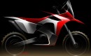 An artist's rendering of the Honda CRF450X