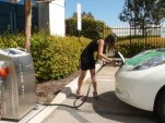 Cheesiest DC Fast-Charging Video Ever: Tight Dress, High Heels Included