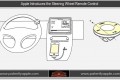Apple's patent drawing for a steering-wheel mounted remote control
