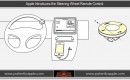 Apple's patent drawing for a steering-wheel mounted remote control