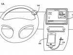 Apple's steering-wheel-mounted remote control design
