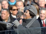 Aretha Franklin, at Barack Obama's inaguration.