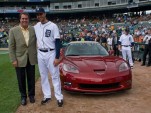 Armando Galarraga presented with 2010 Chevrolet Corvette Grand Sport Convertible