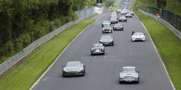 Aston Martin centenary drive at the Nürburgring