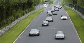 Aston Martin centenary drive at the Nürburgring