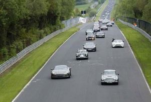 Aston Martin centenary drive at the Nürburgring
