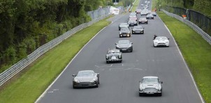 Aston Martin centenary drive at the Nürburgring