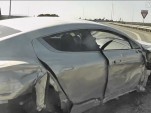Aston Martin Rapide crash captured on video