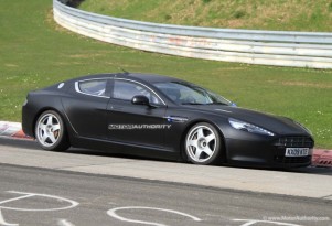Aston Martin Rapide race car spy shots