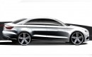 2013 Audi A3 leaked official sketches