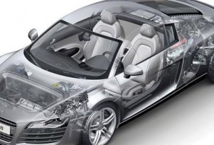 Audi R8 cut-away