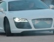 Audi R8 drifting for Facebook fan appreciation video