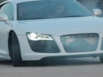 Audi R8 drifting for Facebook fan appreciation video