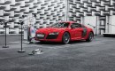 Audi R8 e-tron in the e-sound lab