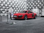 Audi R8 e-tron in the e-sound lab