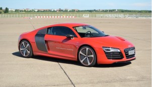Audi R8 e-tron track drive, Berlin Tempelhof Airport