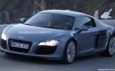 Audi R8 with possible dual clutch transmission spy shots