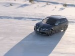 Audi RS3 tearing up the snow