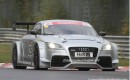 Audi TT RS endurance race car spy shots