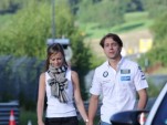 Augusto and Liri Farfus, before going for a casual drive around the 'Ring