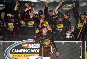 Austin Dillon celebrates his title - NASCAR photo