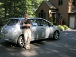 Author Marc Lausier and his 2012 Nissan Leaf