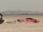 Aventador tears up the desert