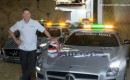Bernd Mayländer with the 2013 SLS AMG GT F1 safety car