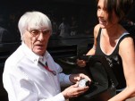Bernie Ecclestone and Tina Zegg show off 2 million euro Hublot BB watch