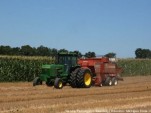 Big square baler harvesting wheat straw for production of cellulosic ethanol