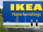 Blink EV charging point at IKEA store