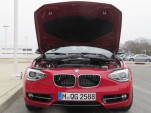 BMW 1-Series (European model) fitted with prototype 1.5-liter 3-cylinder engine