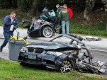 BMW M3 ripped in two from high speed crash