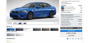 BMW's 2013 M5 configurator