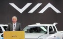 Bob Lutz at Via Motors extended-range electric truck conversion launch, 2012 Detroit Auto Show