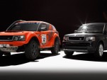 Bowler EXR rally raid SUV and the Range Rover Sport on which it's based