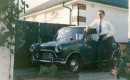 Brian Smith with his 1966 Mini Cooper in 1970. Image via Daily Mail. 