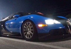 Bugatti Veyron at drag strip in Florida