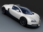 Bugatti Veyron Grand Sport White Matte Blue Carbon edition