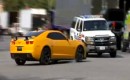 Bumblebee Camaro crashes into real police car