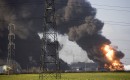 Buncefield Fuel Depot explosion, by Flickr user r12a