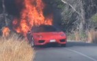 Soccer Player Ever Banega’s Ferrari Burns To A Crisp: Video