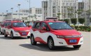 BYD e6 electric taxi in service in Shenzhen, China