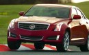 Cadillac's ATS, cornering the Nürburgring at the limit.