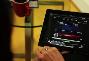 Cadillac's CUE iPad app.